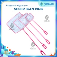 Seser Pink 17 cm 7" 7 inch Golden Dragon Fish Scoop 17cm
