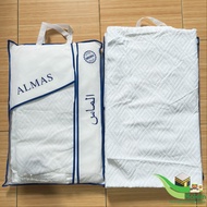 Imported Ihram Cloth JUMBO ALMAS Cotton Microfiber (266 x 115cm) Jumbo Ihram Cloth for Men Without S
