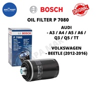 BOSCH Oil Filter P7080 F026407080 - Audi A3, A4, A5, A6, Q3, Q5, TT / Volkswagen Beetle