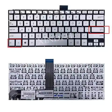US Keyboard for ASUS TP301U TP301UA TP300L Q303U Q304U Q303UA Q304UA-BHI5T11 Q304UA-BBI5T10 Silver