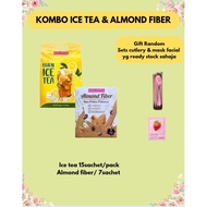 Kalista original hq Detox Lemon Ice tea dan Almond fiber Fat burner