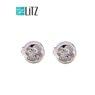 LITZ 18K White Gold Diamond Earring DE0017