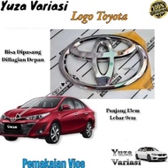 LOGO GRILL DEPAN TOYOTA VIOS ORIGINAL/EMBLEM LOGO BAGASI BELAKANG VIOS ORIGINAL