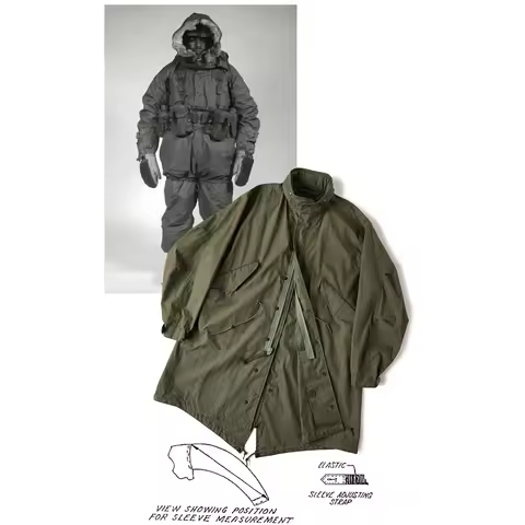 Red Bronson M65 Parka Outdoor Lightweight Waterproof Test pe Jaet Youth Casual Autumn Zipper Closure