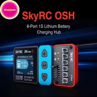 Cheesenm 1Pcs OSH 6-Port 1S Battery Charging Hub For LiPo LiFe Li-ion LiHV Supported B6neo B6neo 2 B