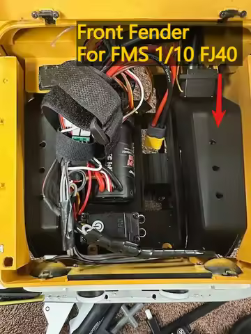 RC Crawler Upgrade Parts Custom V2 Front Fender For FMS 1/10 FJ40 RC Off‑Road Simulation Mod Decor S