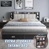 Bed Modern Tatami Storage Bed Queen King Master Bedroom Light Luxury Bed Tatami Bed Frame With Drawe