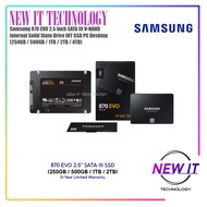 Samsung 870 EVO 2.5 inch SATA III V-NAND Internal Solid State Drive INT SSD PC Desktop (250GB / 500G
