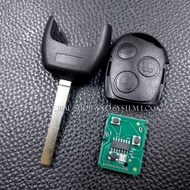 กรอบกุญแจพับ Ford Focus Fiesta รุ่น 3 ปุ่ม (( สินค้าส่งจากในไทย ))