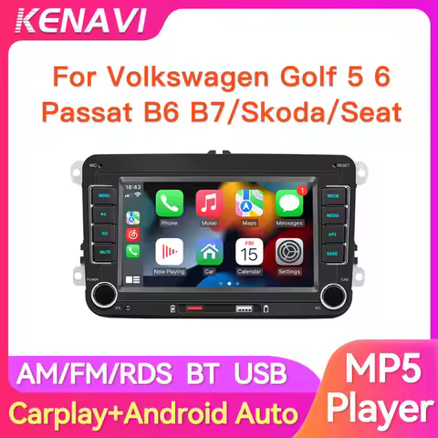 7" Car Radio For VW Volkswagen Passat B6 B7 Golf 5 6 Polo Seat Jetta Skoda AM FM BT Carplay Android 