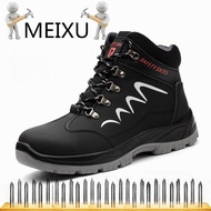 MEIXU High-top Anti-smash And Puncture Wear-resistant Welder Shoes Safety Shoes Safety Boots Men Saf