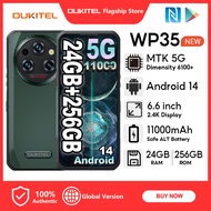 OUKITEL WP35 5G Android 14 24GB+256GB Mobiles 6.6” FHD+ 2.4K 60HZ Screen 64MP+8MP Night Vision Handp
