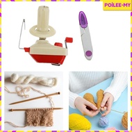 [PoileeMY] Yarn Ball Winder Manual Handheld Winder Machine for Home Use Yarn Collection