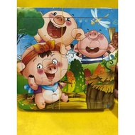 KAYU Wooden Puzzle / Jigsaw Puzzle 9 Pcs / random Educational Toy