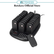 Retekess TD175 TD175P Restaurant Paging System Wireless Calling System 7 Call Modes 16 Buzzers for F
