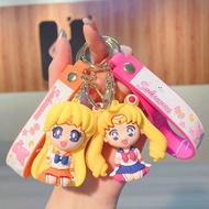 xd 3D aNIME sailor Moon Figure keychain Backpack car keychain  pendant kids birthday Souvenirs
