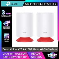 TP-Link Deco Voice X20 AX1800 Mesh Wi-Fi 6 System with Alexa Built-In + [FREE] Tapo L510E