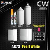 Pearl White AK73 Touch Up Paint Cat 2K CW Aikka DIY Aerosol Spray Motor Car Putih Mutiara 珍珠白