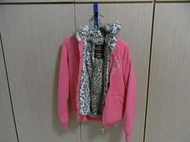 【小蕙二館】 EDWIN 愛德恩專櫃副牌 NEW BOY 粉紅色豹紋鋪棉外套
