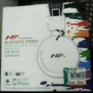 NIA 藍牙插卡式耳罩式耳機 Q8-851S 三合一功能 藍牙4.0 支援記憶卡 聽FM MP3