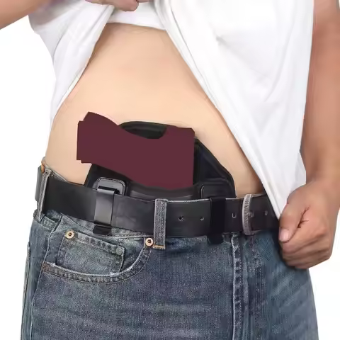 Men's gun holster PU leather hidden gun bag g 17 19 1911 43X Men's hidden carrying gun holster