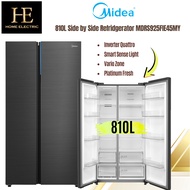Midea 810L Side by Side Refridgerator Fridge MDRS925FIE45MY Peti Sejuk Peti Ais