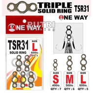 ONE WAY TRIPLE SOLID Ring TSR31