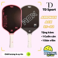 [Genuine] ARRONAX AOX 3.1 Pickleball Racket - 3.2 Gray/Pink - Thickness 16mm ball grip control