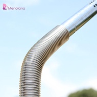 [Menolana] Elbow Stove Pipe Easy Installation Camper Wood Stove Chimney Fitting 90 Degree Corrugated