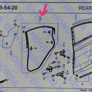 Original Civic Fb Right Rear Door Rubber Accessories