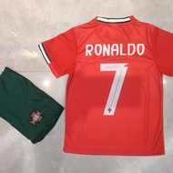 25-26 Portugal Football Jersey Set CR7 Football Jersey Kids Football Jersey