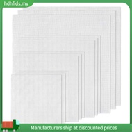 AIDA CLOTH - 12 PCS, 14 COUNT WHITE FABRIC FOR BEGINNER EMBROIDERY NEEDLEWORK
