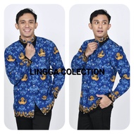 Kemeja Batik Korpri Pria Terbaru Katun C 50s Flus furing