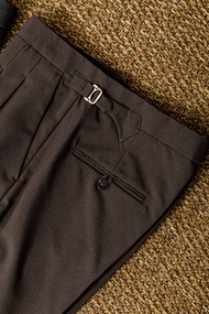 TOFFY & BROWN / CLASSIC DOUBLE PLEATED TROUSERS