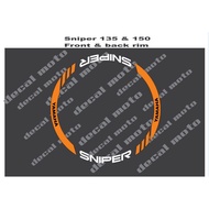 【Ready Stock】❅❖Decals, Sticker, Motorcycle Decals for Mags / Rim for Yamaha Sniper 135 &amp; 150, orange