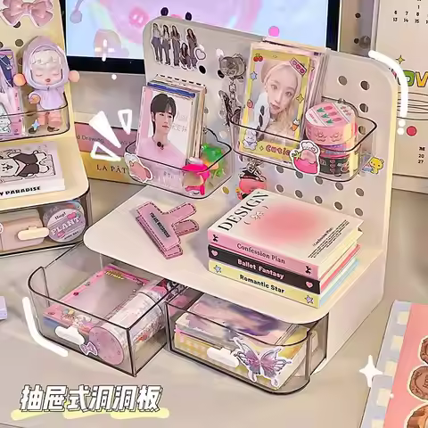 Kpop Photocard Display Shelf Multiple Types Small Card Storage Box 3 Inch Game Star Card Photo Stora