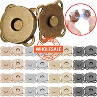 [Wholesale] 14/18mm Magnetic Adsorption Metal Snaps Button - Suitcase Coat Plum Blossom Buckle - Inv