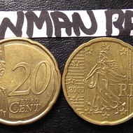 Uang Koin Asing 20 Cent Euro