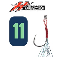 HAYUMAKE Micro Assist Single Hook - Untuk Micro jigging - Light Jigging - Cast Jigging - Shore Jiggi