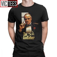 Man Fun The Godfather T-Shirt For Men Pure Cotton Clothing Gift Ideas