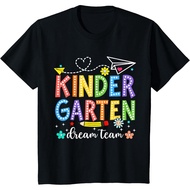 Kindergarten Dream Team Back To School Teacher  T-Shirt  Leisure Friends Men Round Neck