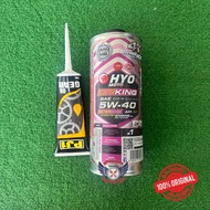 [100% ORI] HYO SCOOTER KING 5W40 1 LITER MINYAK ENJIN GEAR OIL 100ML PJ1  ENJIN OIL 4T