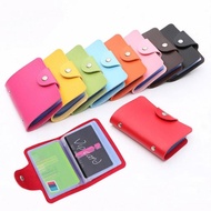 24-Slot Synthetic Leather Card Wallet 24-Slot Card Holder/