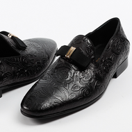 Mac&Gill casual men loafer for evening party wear แบบ Slim Pattern Loafer in Genuine Leather รองเท้า