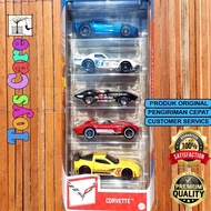HOTWHEELS GIFT PACK 5 CARS CORVETTE GRAND SPORT ROADSTER COPO STINGRAY C6R