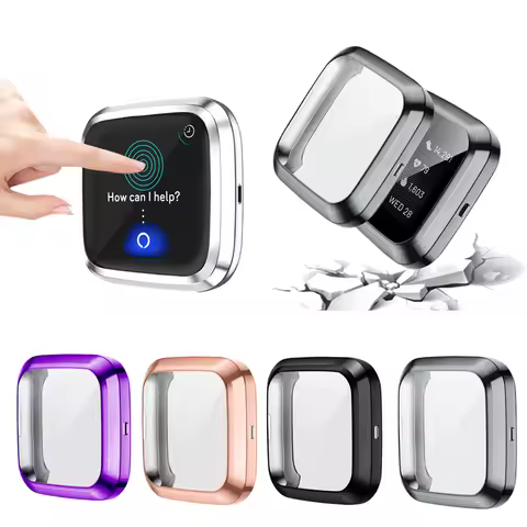 Screen Protector TPU Cover For Fitbit Versa 2 Watch Case For Fitbit Versa 2 SE Bumper Waterproof Wat