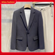 Single Button Suit Coat Men Suit Coat Mens Business Suit Coat for Workwear Single Button Lapel Long 
