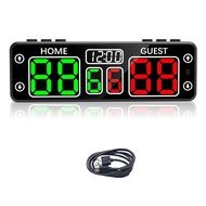 Digital Scoreboard with Countdown LED Scoreboard Electronic Scoreboard for Referee Scoreboards &