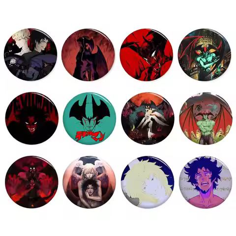 Devilman Crybaby Anime Brooches Cute Cartoon Badge Jacket Jeans Lapel Pin Gift Accessorie