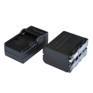 Sony F970 Battery + Battery Charger LED Bat F970 Battery LED Video Light Battery